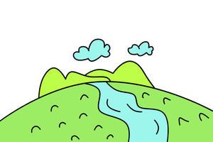 河流简笔画大全