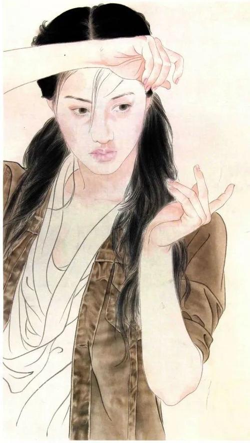 工笔重彩人物画法