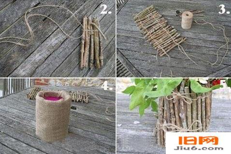 精美树枝花瓶; 人人可制作的两款精美树枝花瓶