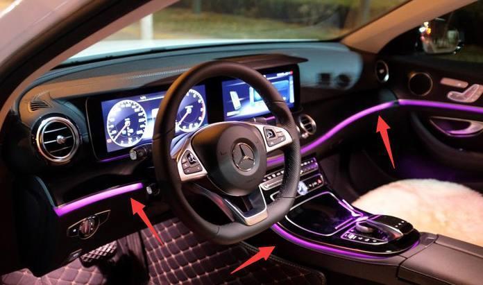 50万入手奔驰e300l, 内饰很满意, 车标很不满意