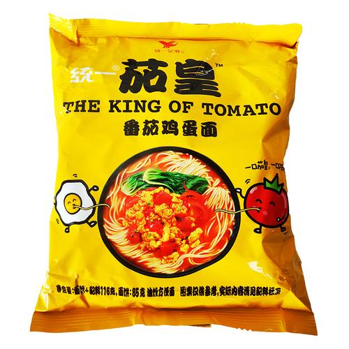 统一茄皇新疆番茄鸡蛋面整箱装牛肉西红柿泡面拉面速食夜宵方便面
