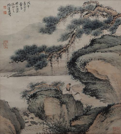 何海霞:高士悟道图