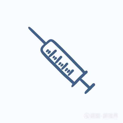 注射器素描图标