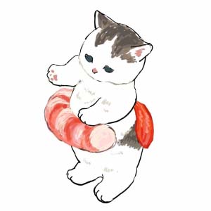 可爱喵咪小图标头像,清新萌萌的猫咪插画