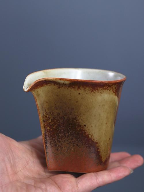 楚瓷淡泊堂景德镇柴烧陶瓷粗陶公道杯分水杯匀水杯功夫禅意茶具_不
