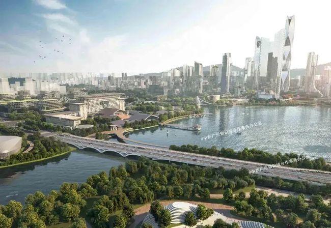 知识城九龙湖葵花拱桥6月动工与人才大道知识大道相连