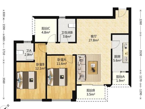 【重庆巴南区龙洲湾 旭辉城 住宅2500元/月 | 重庆城