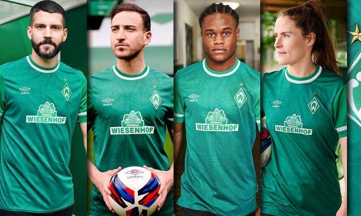 云达不来梅发布202122赛季主客场球衣