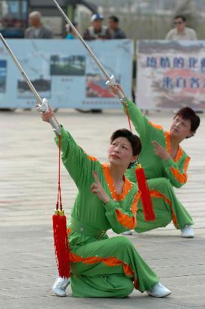 图文全民健身――全国城市木兰拳邀请赛闭幕1