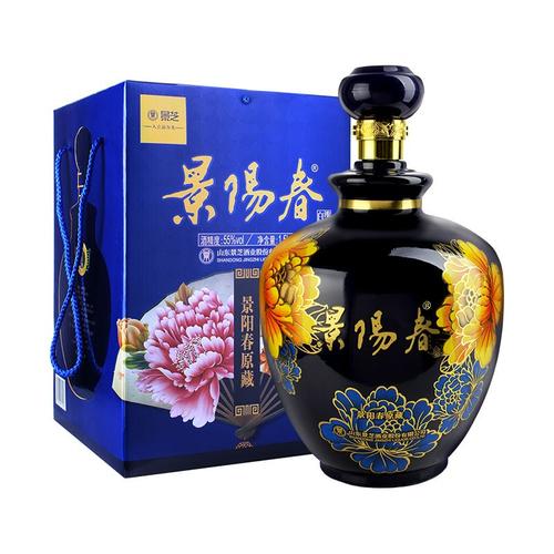 景芝白酒景阳春55度1500ml原藏1坛礼盒装视频
