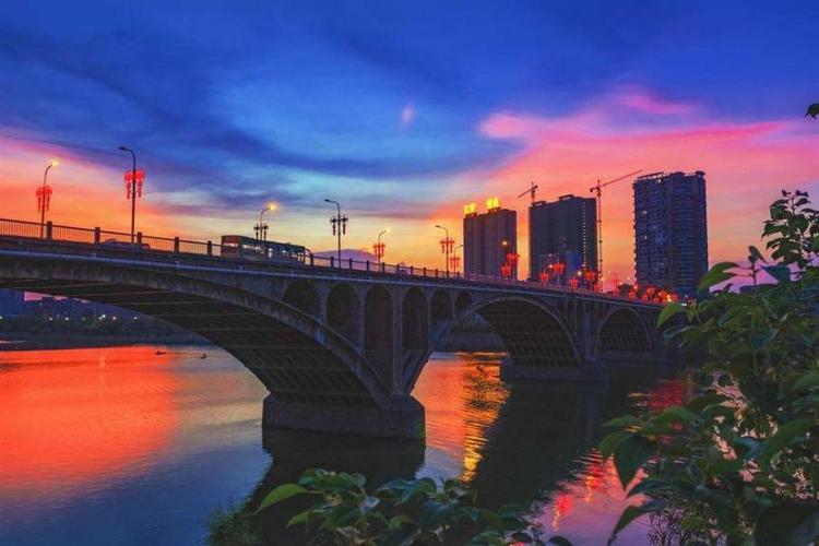 资江一桥夜景