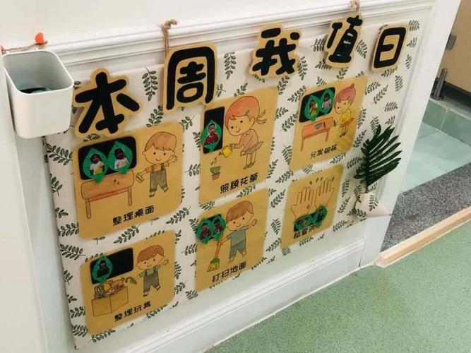 幼儿园值日生环创图展板77图片素材