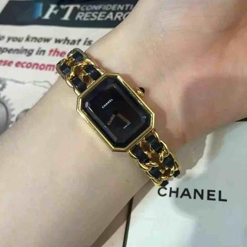 chanel香奈儿黑金手表l码
