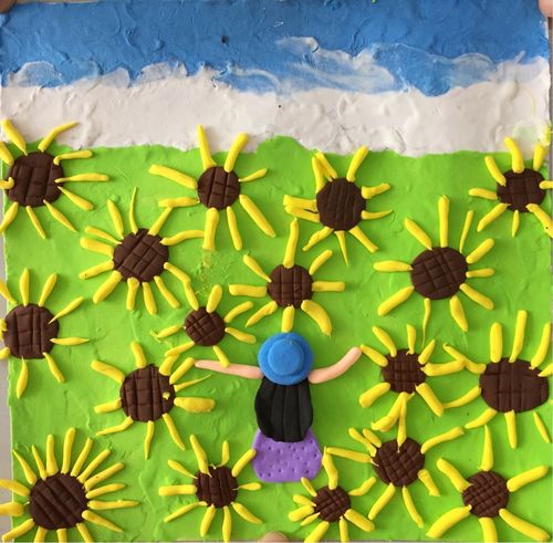 李老师讲画暑期美术培训部分作品集----阳光下的成长