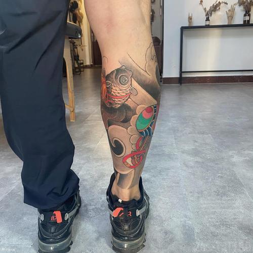 日式包腿_纹身吧社区 - 纹身大咖