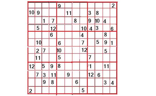 16宫格怎么填数字?