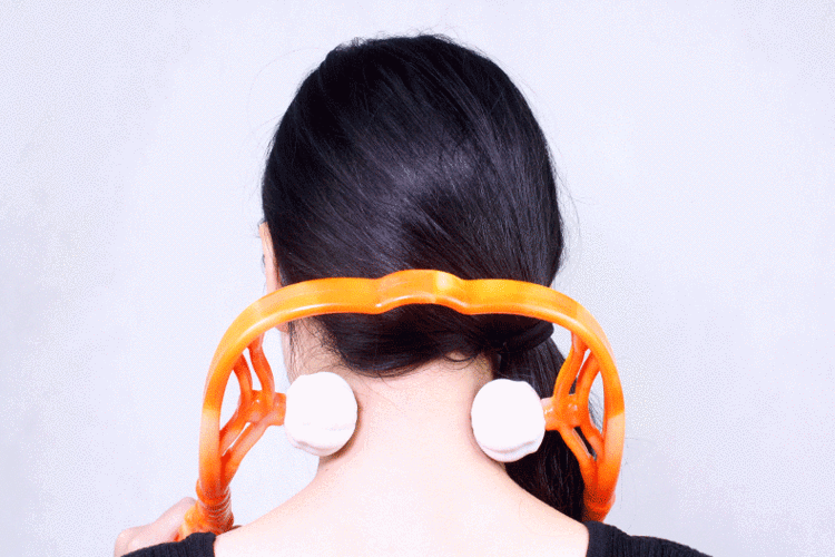 颈椎按摩器手动夹脖子护颈经络按摩球家用办公室穴位颈部揉捏肩颈