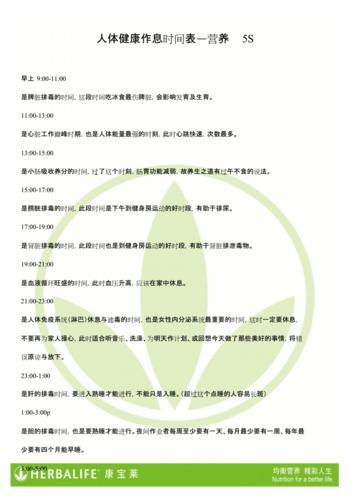 人体排毒时间表和最佳睡眠时间.docx 2页