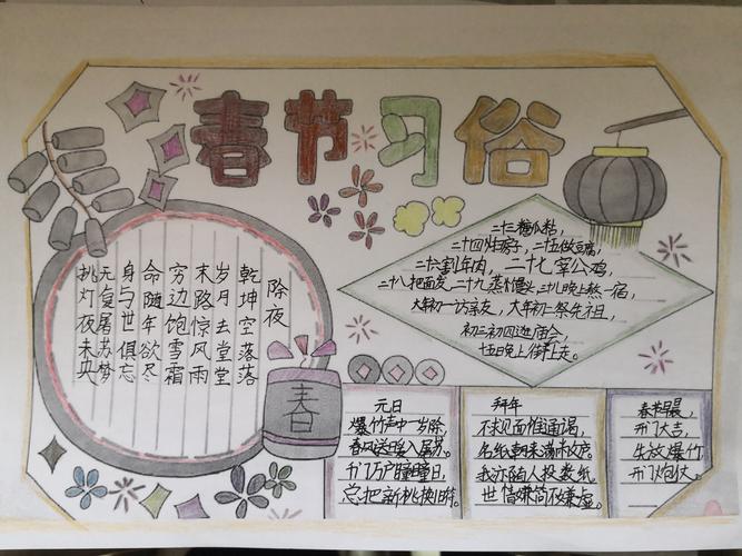 有关新年的歌谣和诗词也很多,这里我简单汇总了一些!