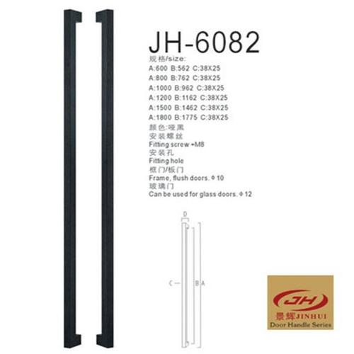 现代黑色不锈钢大门把手欧式拉手玻璃门