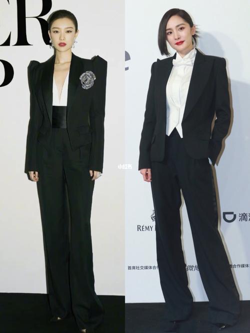 女明星西装穿搭|girls" power90女性力量_女明星_穿