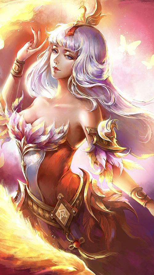 王者荣耀手机游戏美女图片壁纸-王昭君,冰雪公主,高贵美丽