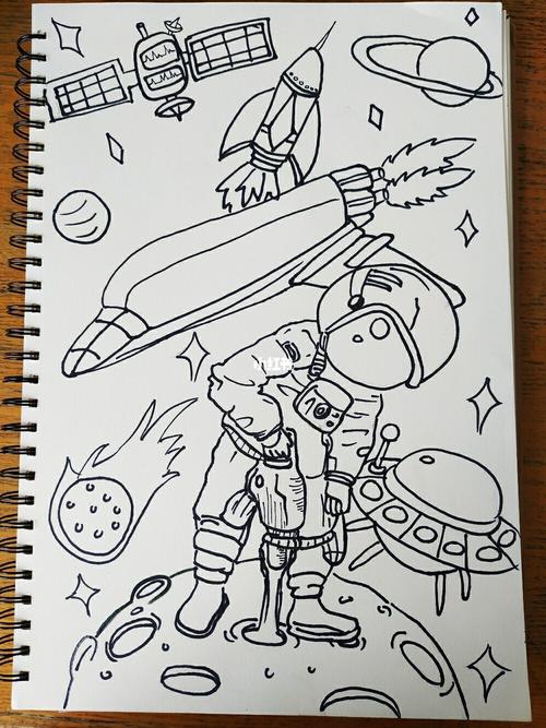 作品《飞天畅想》_插画_绘画_临摹_画画的日常_文化