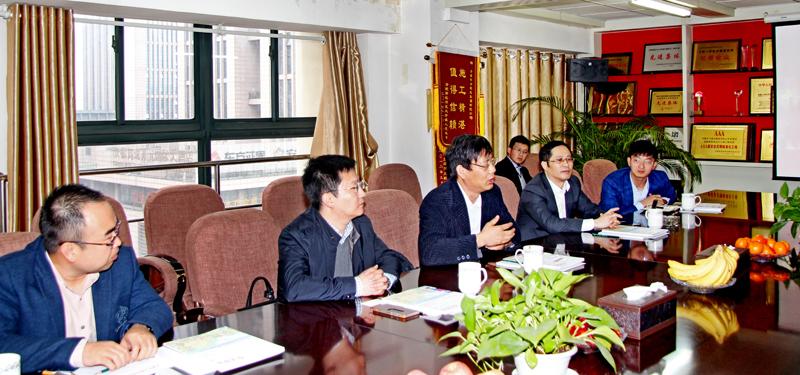 中铁三局华东公司徐德军书记一行来华力洽谈交流