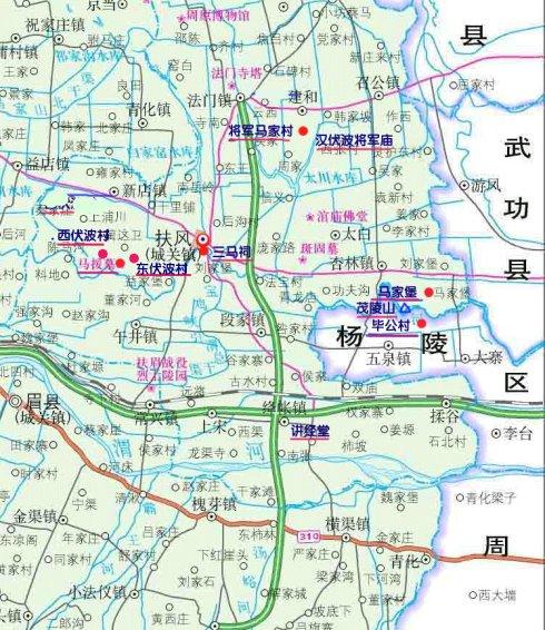 [转载]马氏扶风故里地图