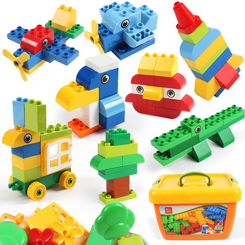 feelo费乐兼容乐高积木1-3-6周岁数字火车儿童宝宝