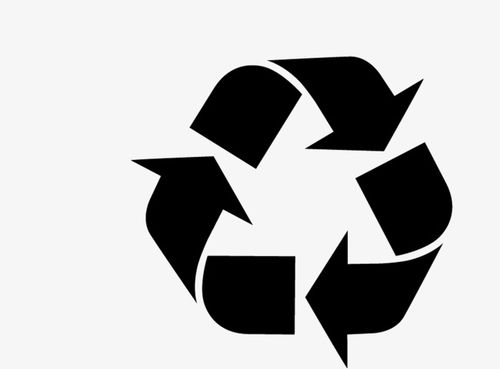 黑色环保标识黑色环保标识png素材