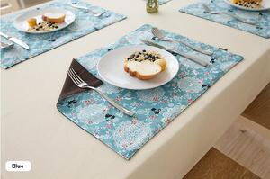 35*47cm 棉麻餐垫碗垫 双面西餐餐桌餐垫 桌面装饰