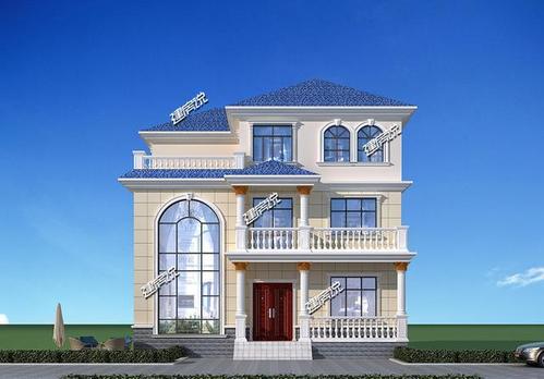 面宽12米40万建三层欧式小洋楼在农村也能高端大气上档次
