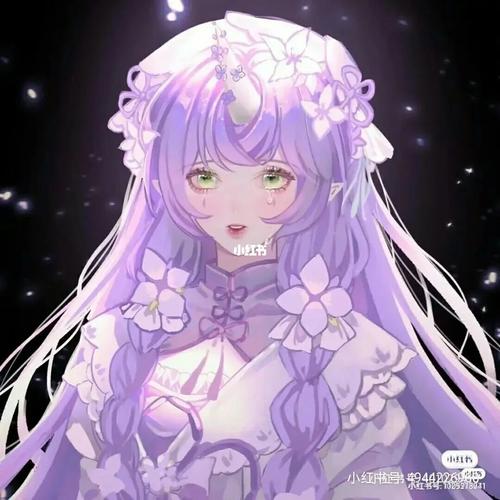紫色系梦幻少女头像_紫色系_头像_素材_头像