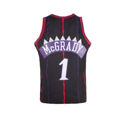 篮球mitchellness复古球衣网眼心潮麦迪猛龙队