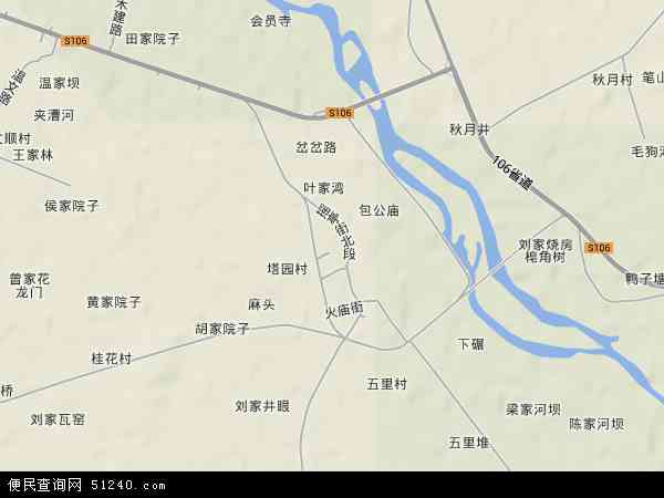 中国四川省德阳市广汉市金轮镇地图(卫星地图)