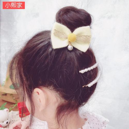 小熙家韩国进口精品亲子女神女孩一字夹儿童碎发卡后脑勺发夹