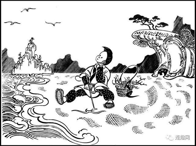 中国当代书籍插图艺术欣赏(之一)《神笔马良》张光宇