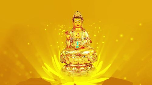 观音菩萨莲花佛光佛教宗教_1920x1080_高清视频素材