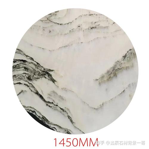 天然山水画大理石圆形背景墙太精致了