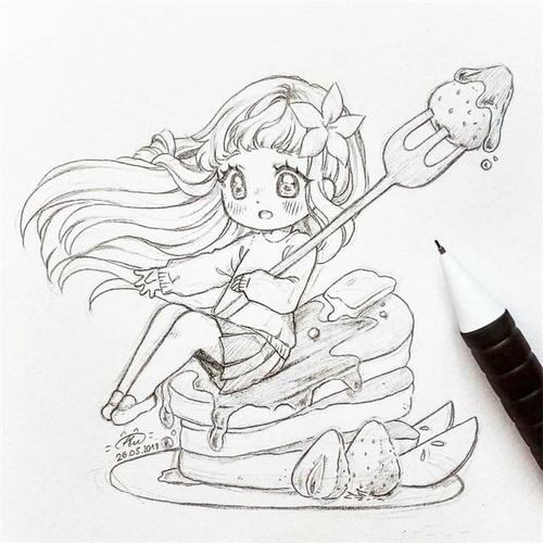 在刚开始练习画画时建议先从一些简单的动漫人物入手,在画的时候要先