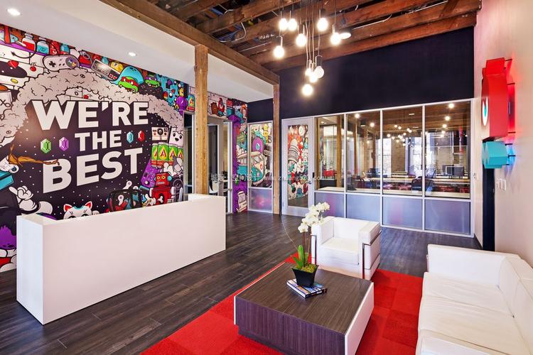 游戏公司前台设计效果图片