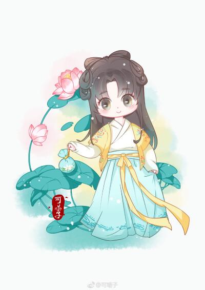 q版汉服古风头像图源:可喵子