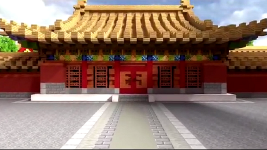 "最强大脑"现场重现中国风建筑,《我的世界》承担传承