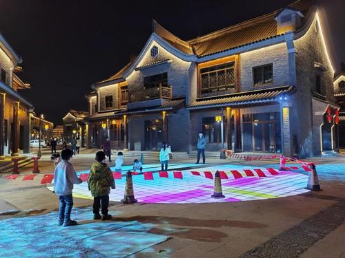 赣榆"二道街"文化街区夜景开放,从青口河北岸进入!