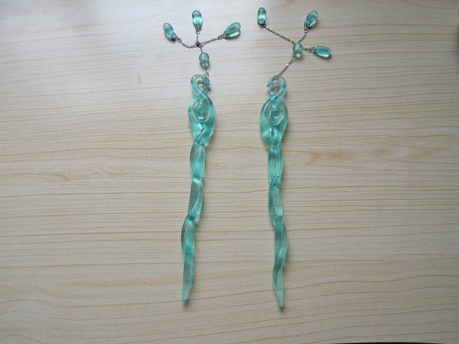 白蛇缘起珠钗发簪青蛇劫起发钗cos小白同款周边汉服sn0035蓝色长18