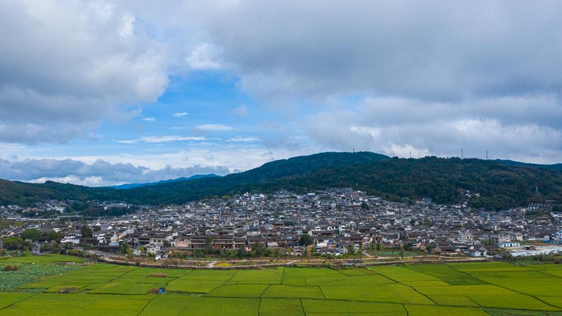 8k腾冲和顺古镇航拍延时摄影