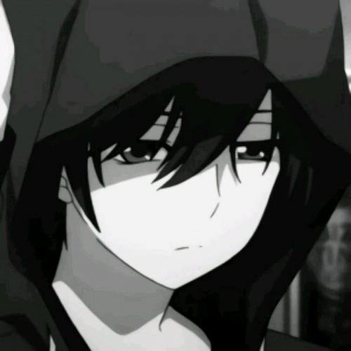 qq男生动漫头像黑白