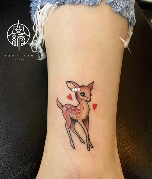 小鹿纹身_纹身_纹身也清新_美妆_彩妆