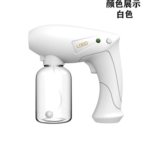 跨境无线手持消毒枪蓝光纳米雾化枪 usb充电家用喷雾